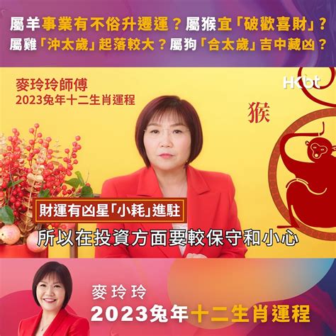 2023屬猴幸運色|【麥玲玲2023十二生肖整體運勢】2023兔年運勢＋十。